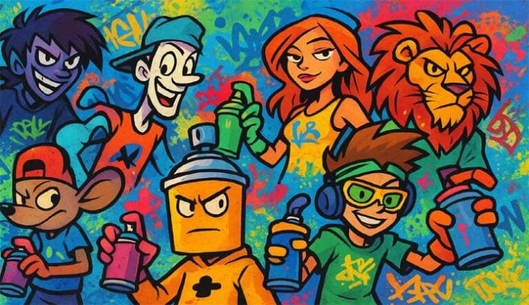 15 Graffiti Cartoon Characters of All Time